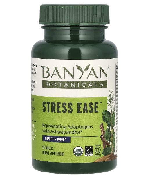 Banyan Botanicals, Stress Ease, 90 Tablets