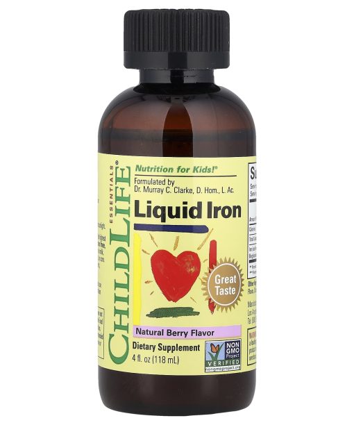ChildLife Essentials, Liquid Iron, Natural Berry, 4 fl oz (118 ml)