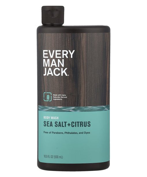 Every Man Jack, Body Wash, Sea Salt + Citrus, 16.9 fl oz (500 ml)
