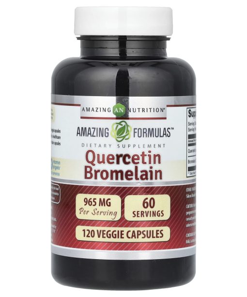 Amazing Nutrition, Quercetin Bromelain, 120 Veggie Capsules