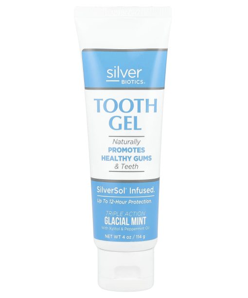 American Biotech Labs, Silver Biotics®, Tooth Gel, Glacial Mint, 4 oz (114 g)