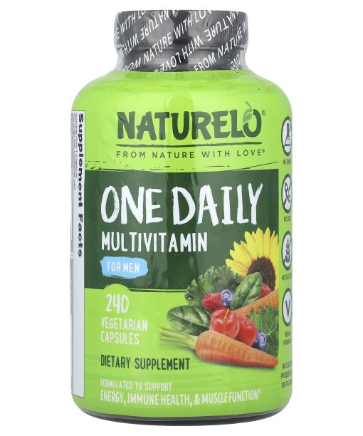 NATURELO, One Daily Multivitamin For Men, 240 Vegetarian Capsules