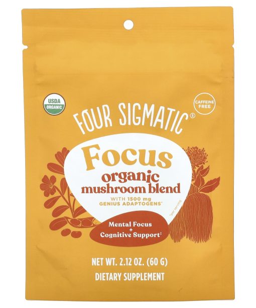 Four Sigmatic, Focus, Organic Mushroom Blend, Caffeine Free, 2.12 oz (60 g)
