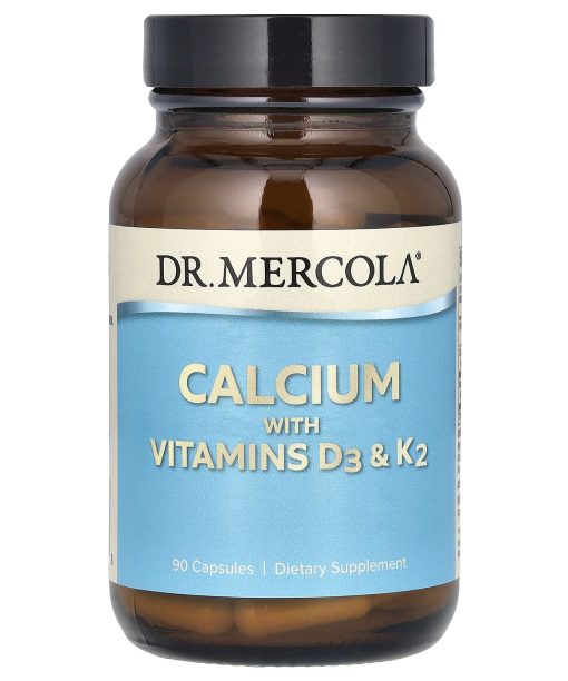 Dr. Mercola, Calcium with Vitamins D3 & K2, 90 Capsules