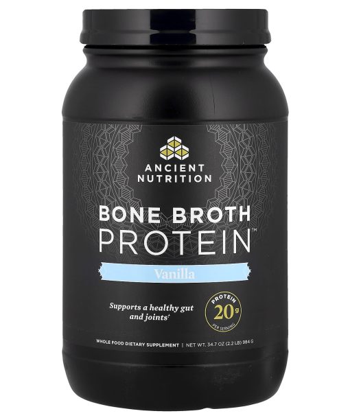 Ancient Nutrition, Bone Broth Protein™, Vanilla, 2.2 lbs (984 g)