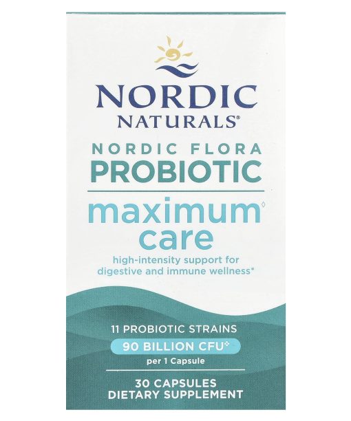 Nordic Naturals, Nordic Flora Probiotic, Maximum Care, 90 Billion CFU, 30 Capsules
