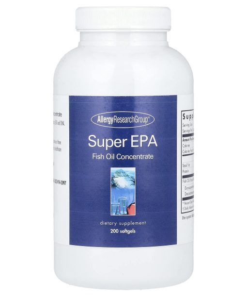 Allergy Research Group, Super EPA, Fish Oil Concentrate, 200 Softgels