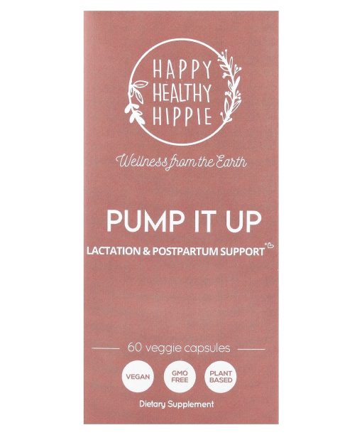 Happy Healthy Hippie, Pump It Up, Lactation & Postpartum Support, 60 Veggie Capsules