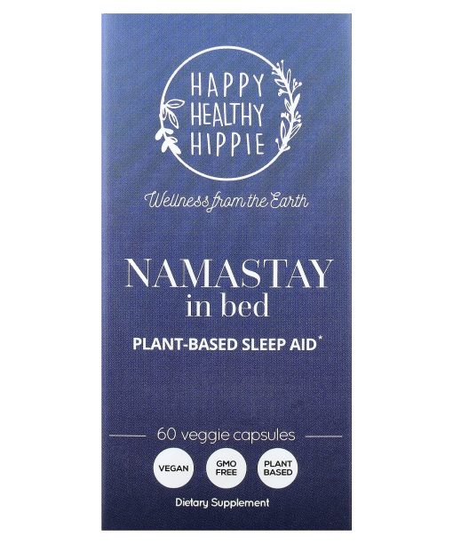 Happy Healthy Hippie, Namastay in Bed, Plant-Based Sleep Aid, 60 Veggie Capsules