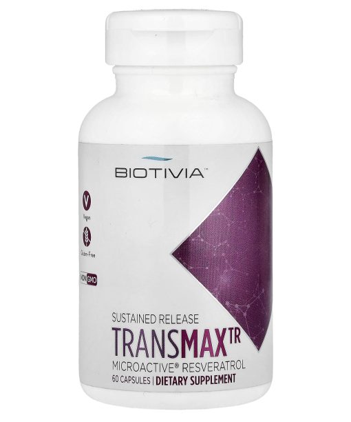 Biotivia, TransmaxTR, MicroActive® Resveratrol, 60 Capsules (500 mg per Capsule)