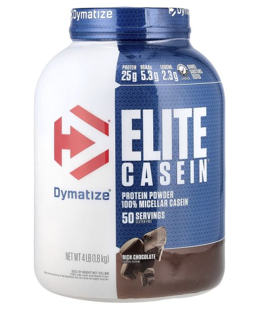 Dymatize, Elite Casein®, Rich Chocolate, 4 lb (1.8 kg)