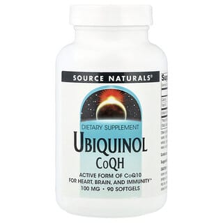 Source Naturals, Ubiquinol CoQH, 100 mg, 90 Softgels