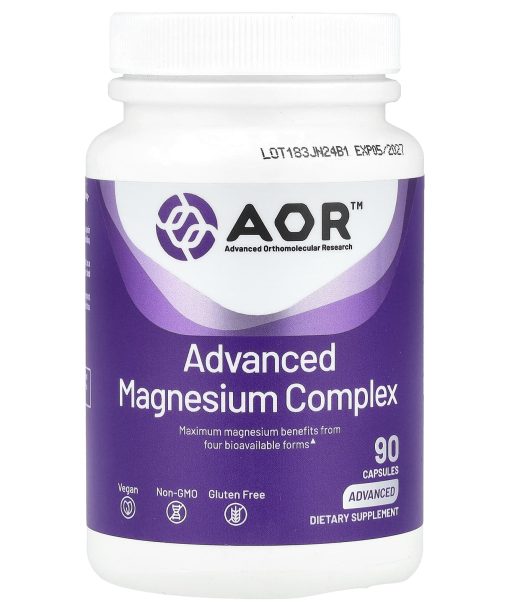 Advanced Orthomolecular Research AOR, Advanced Magnesium Complex, 90 Capsules