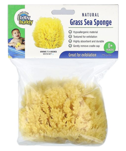 Baby Buddy, Natural Grass Sea Sponge, 0+ Months, 1 Sponge