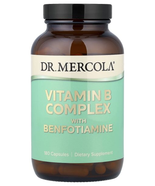 Dr. Mercola, Vitamin B Complex with Benfotiamine, 180 Capsules