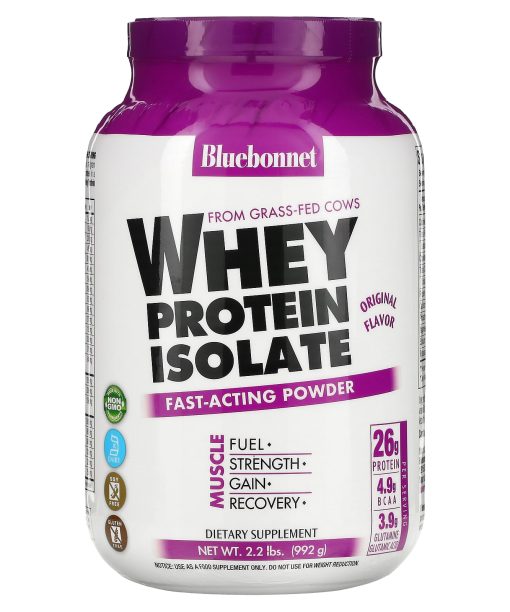 Bluebonnet Nutrition, Whey Protein Isolate, Original, 2.2 lbs (992 g)
