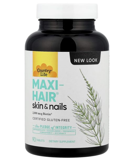 Country Life, Maxi-Hair®, Skin & Nails, PABA Free, 90 Tablets