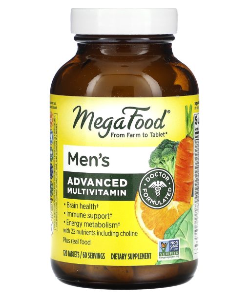 MegaFood, Men's Advanced Multivitamin, 120 Tablets