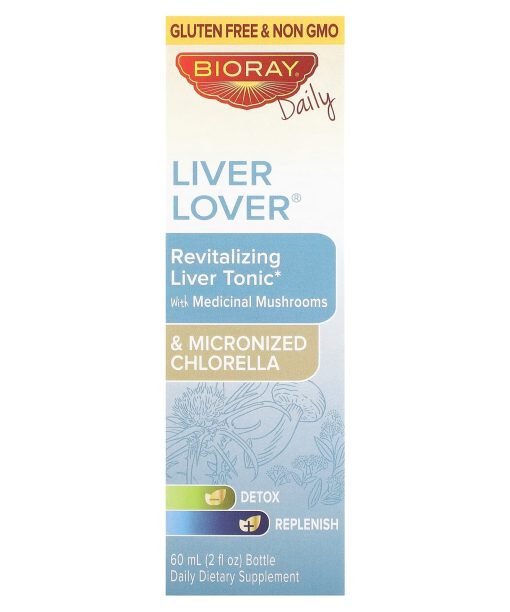 Bioray, Liver Lover, Revitalizing Liver Tonic, Alcohol Free, 2 fl oz (60 ml)