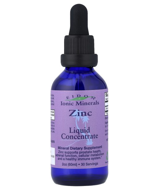 Eidon Ionic Minerals, Ionic Minerals, Zinc, Liquid Concentrate, 2 oz (60 ml)