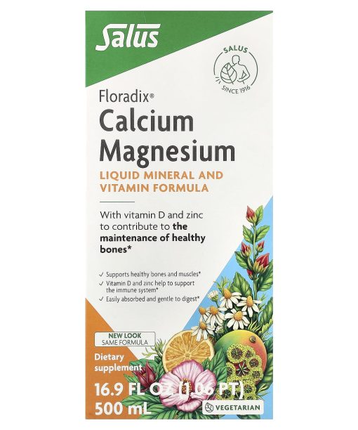 Floradix, Calcium Magnesium, 16.9 fl oz (500 ml)