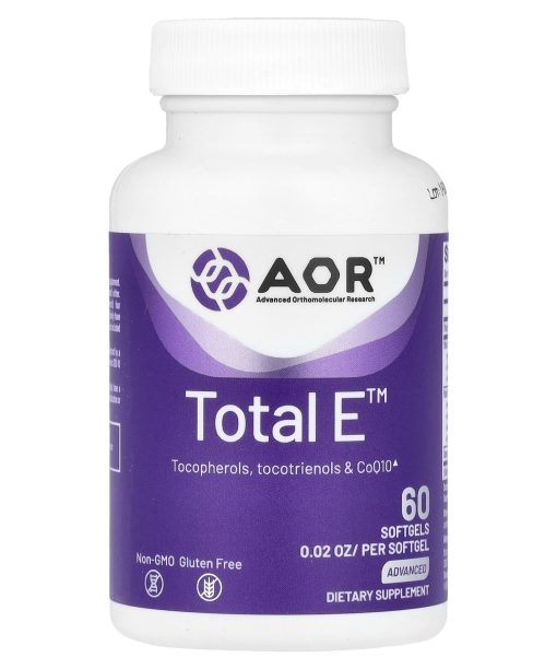 Advanced Orthomolecular Research AOR, Total E™, 60 Softgels