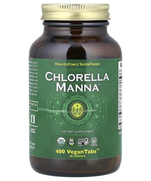 HealthForce Superfoods, Chlorella Manna™, 400 VeganTabs™