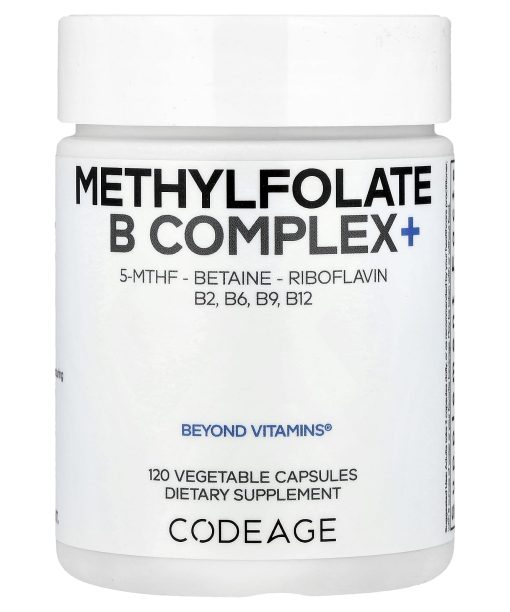 Codeage, Methylfolate B Complex+, 120 Vegetable Capsules