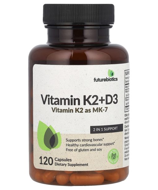 Futurebiotics, Vitamin K2 + D3 , 120 Capsules