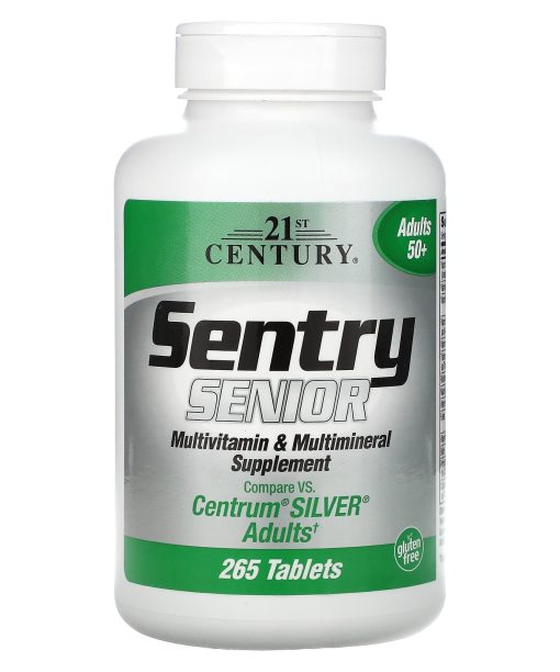 21st Century, Sentry Senior, Multivitamin & Multimineral Supplement, Adults 50+, 265 Tablets