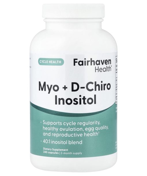 Fairhaven Health, Myo + D-Chiro Inositol, 240 Capsules