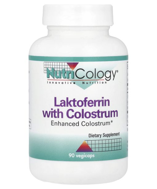 Nutricology, Laktoferrin with Colostrum, 90 Vegicaps