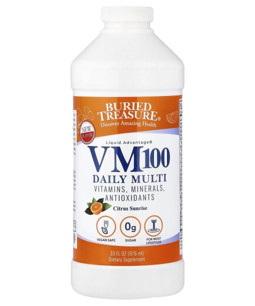 Buried Treasure, Liquid Advantage®, VM100 Daily Multi, Citrus Sunrise, 33 fl oz (976 ml)