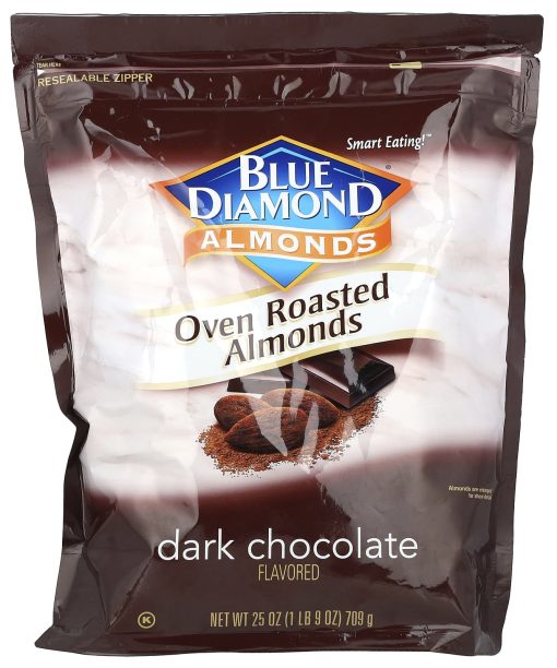 Blue Diamond, Almonds, Oven Roasted Almonds, Dark Chocolate, 25 oz (709 g)