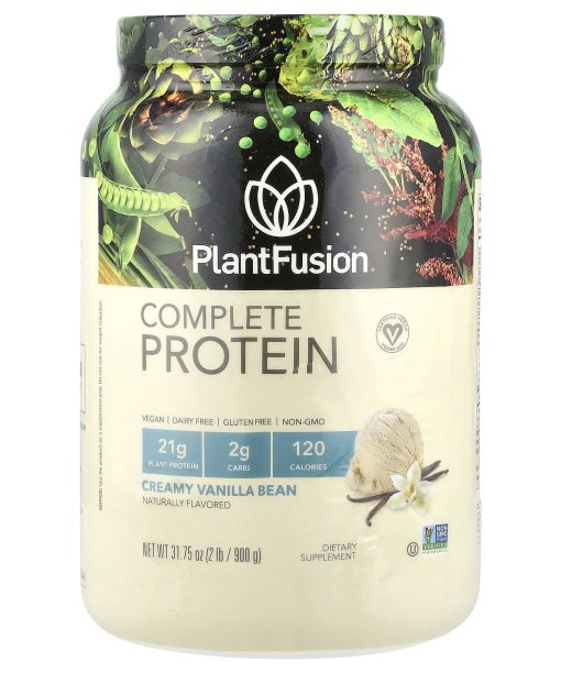 PlantFusion, Complete Protein, Creamy Vanilla Bean, 2 lb (900 g)