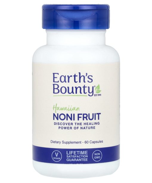 Earth's Bounty, Hawaiian Noni Fruit, 60 Capsules (500 mg per Capsule)