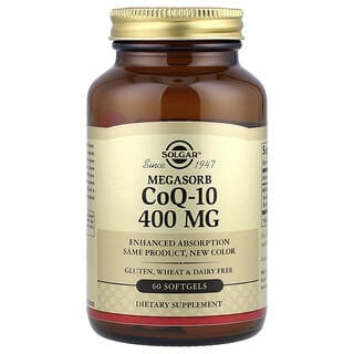 Solgar, Megasorb CoQ-10, 400 mg, 60 Softgels