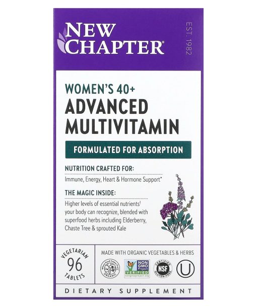 New Chapter, Women's 40+ Advanced Multivitamin, 96 Vegetarian Tablets