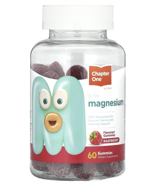 Chapter One, Magnesium Gummies, Raspberry, 60 Gummies (50 mg per Gummy)