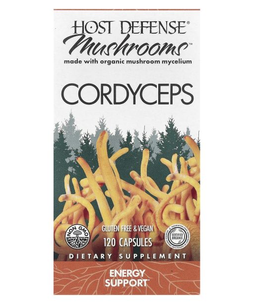 Host Defense, Mushrooms™, Cordyceps, 120 Capsules (0.5 g per Capsule)