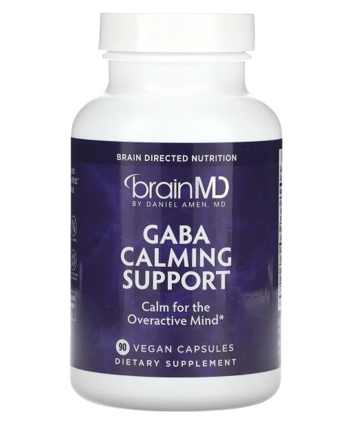 BrainMD, Gaba Calming Support, 90 Vegan Capsules