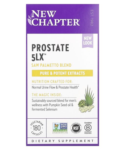New Chapter, Prostate 5LX, 180 Vegetarian Capsules