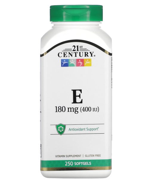 21st Century, Vitamin E, 180 mg (400 IU), 250 Softgels