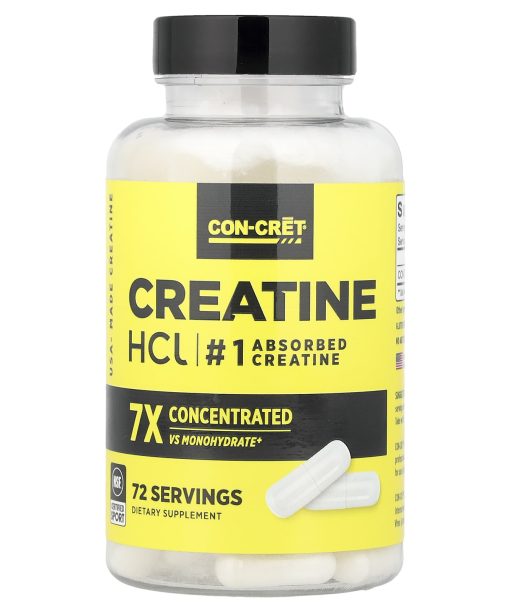 Con-Cret, Creatine HCl, 72 Capsules (750 mg per Capsule)