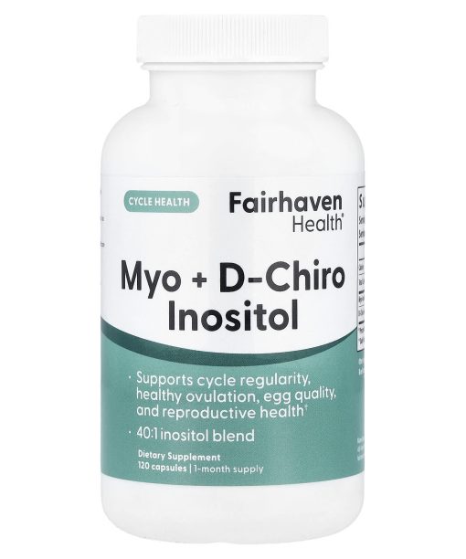 Fairhaven Health, Myo + D-Chiro Inositol, 120 Capsules