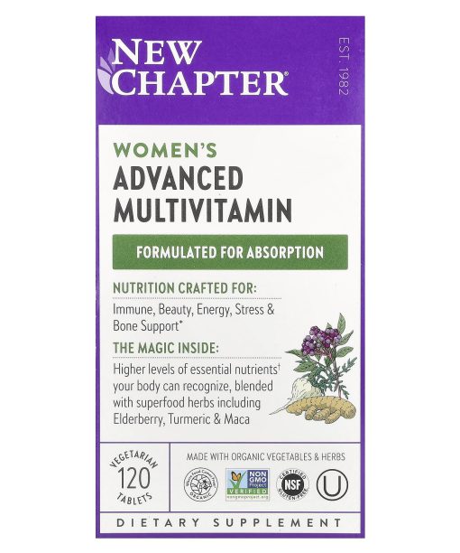 New Chapter, Women's Advanced Multivitamin, 120 Vegetarian Tablets