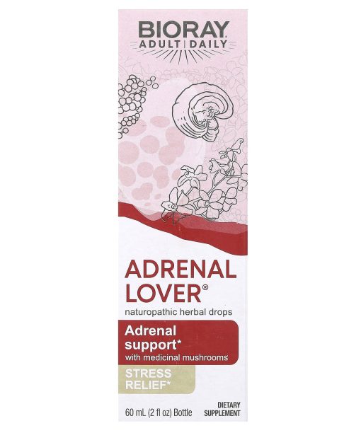 Bioray, Adrenal Lover, Adrenal Support with Medical Mushrooms, 2 fl oz (60 ml)