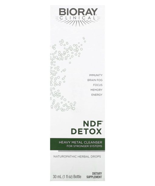 Bioray, NDF Detox, Heavy Metal Cleanser For Stronger Systems, 1 fl oz (30 ml)