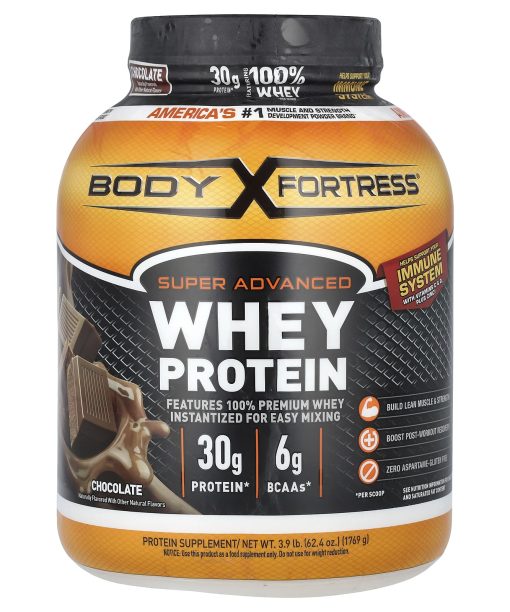 Body Fortress, Super Advanced Whey Protein, Chocolate, 3.9 lb (1,769 g)