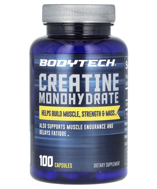BodyTech, Creatine Monohydrate, 100 Capsules (750 mg per Capsule)